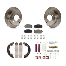 Load image into Gallery viewer, Rear Disc Rotors Ceramic Pads Parking Shoes Hardware Kit For 2007-2010 Kia Rondo