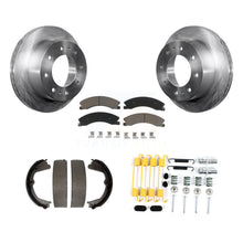 Load image into Gallery viewer, Rear Disc Rotors Ceramic Pads Parking Shoes Hardware Kit For GMC Sierra 2500 HD