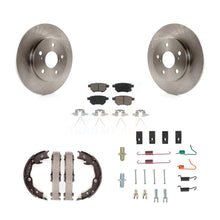 Load image into Gallery viewer, Rear Disc Rotors Ceramic Pads Parking Shoes Hardware Kit For Toyota Matrix Vibe