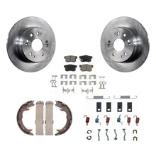 Load image into Gallery viewer, Rear Disc Rotors Ceramic Pads Parking Shoes &amp; Hardware Kit For 02-04 Honda CR-V