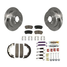 Load image into Gallery viewer, Rear Disc Rotors Ceramic Pads Parking Shoes Hardware Kit For Hyundai Accent Kia