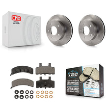 Charger l'image dans la galerie, [Front] 1990-2002 Chevrolet Astro GMC Safari AWD Premium OE Brake Rotors &amp; Ceramic Pads Kit For Max Braking
