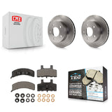 [Front] 1990-2002 Chevrolet Astro GMC Safari AWD Premium OE Brake Rotors & Ceramic Pads Kit For Max Braking