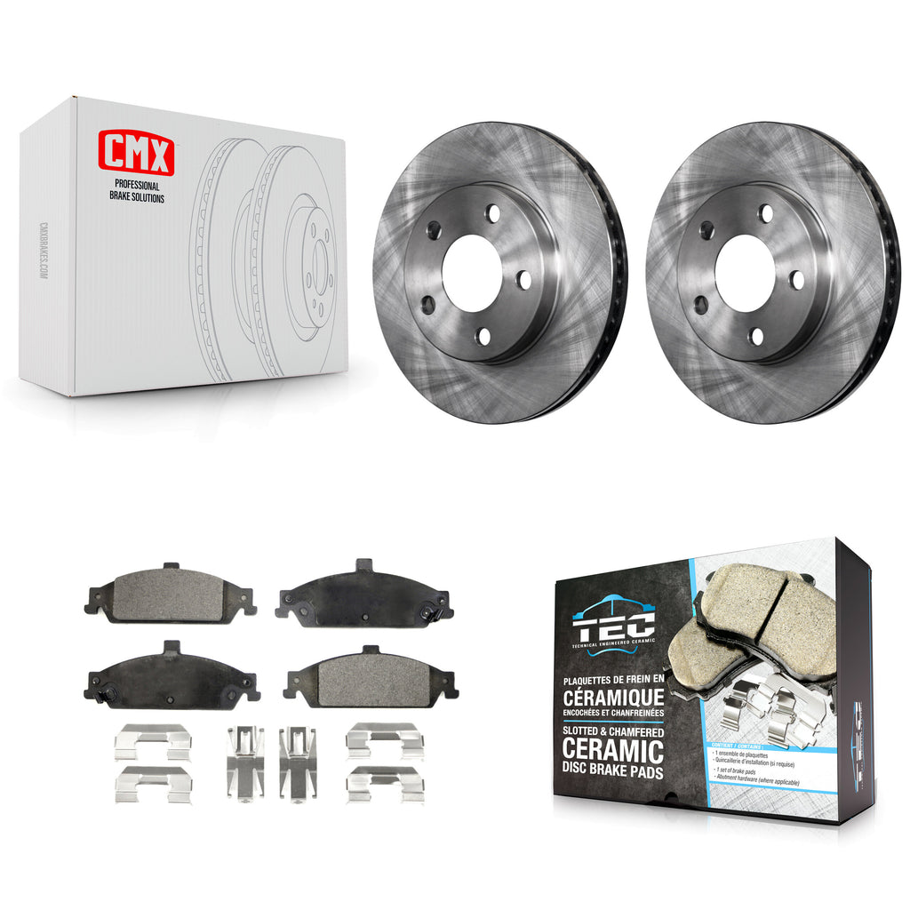 Rotors de frein avant et Kit de plaquettes en céramique pour Chevrolet Pontiac Grand Am Malibu Alero 
