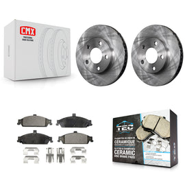 Rotors de frein avant et Kit de plaquettes en céramique pour Chevrolet Pontiac Grand Am Malibu Alero 