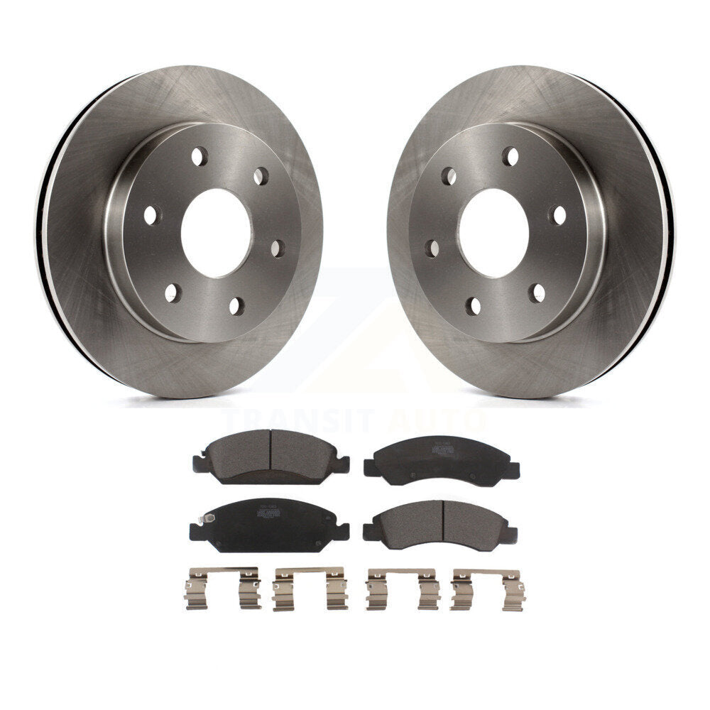 Front Disc Brake Rotor Ceramic Pad Kit For 2007 GMC Sierra 1500 rear brakes