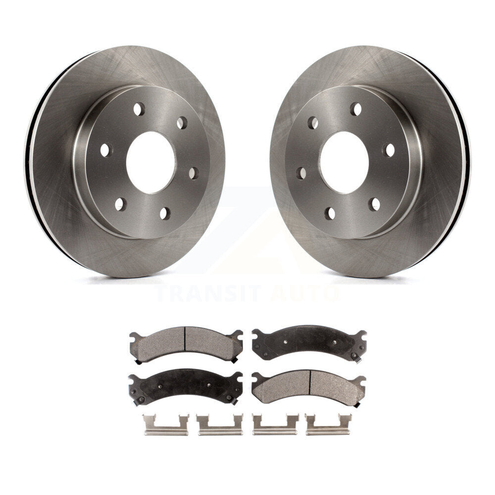 Front Disc Brake Rotor And Ceramic Pad Kit For Chevrolet Express 2500 GMC Savana