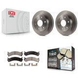 Rotor de frein à disque avant et Kit de plaquettes en céramique pour Chevrolet Express 2500 GMC Savana 