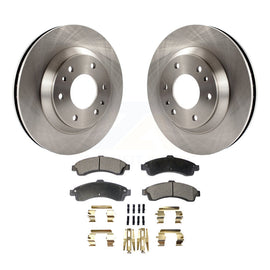 Front Disc Brake Rotor Ceramic Pad Kit For Chevrolet Trailblazer GMC Envoy Buick