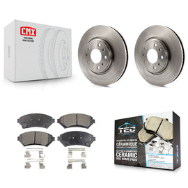 Kit de rotors de frein à disque avant et plaquettes en céramique pour Cadillac Séville 2003-2004 