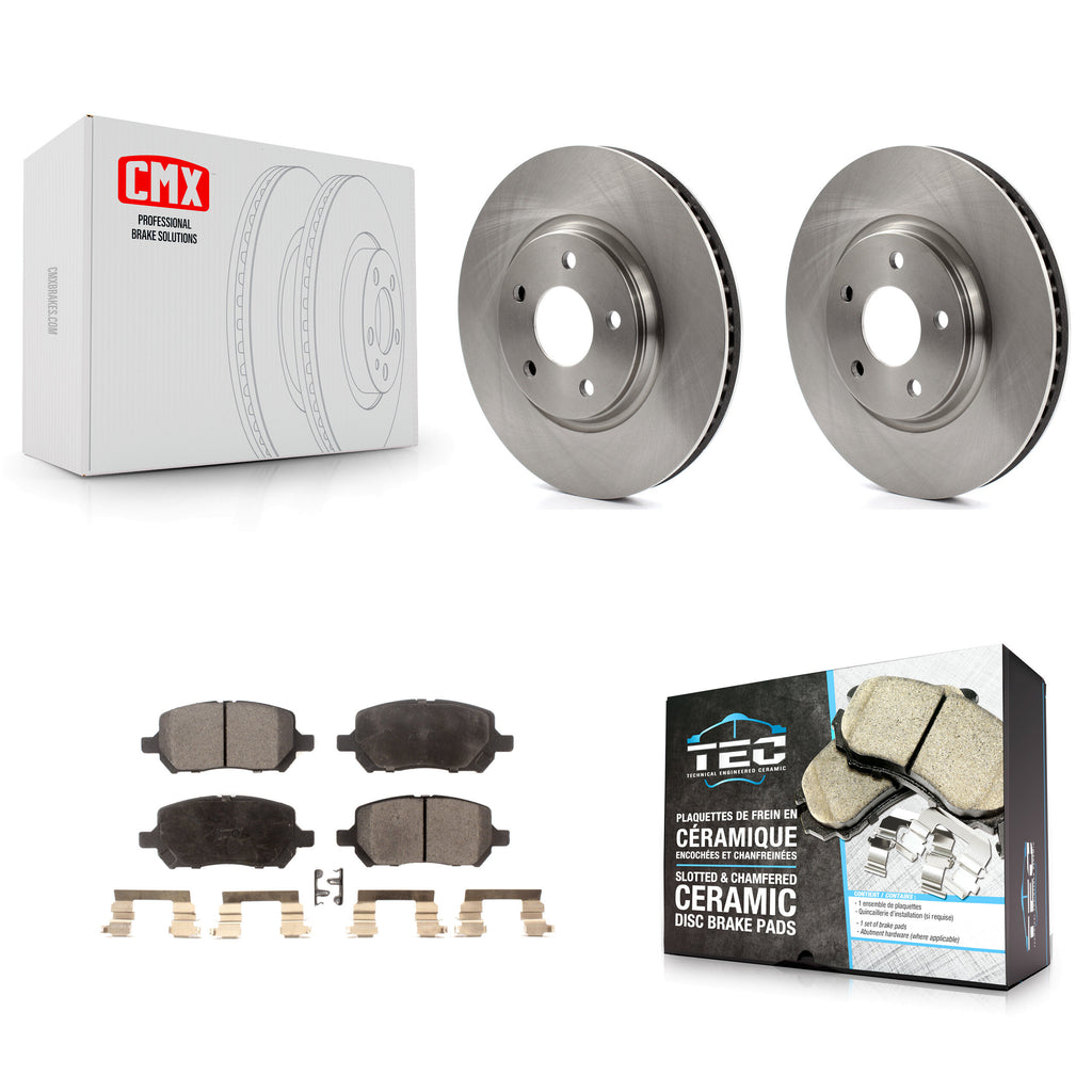 Kit de plaquettes en céramique pour Rotor de frein à disque avant, pour Pontiac G5 2010 avec freins arrière 