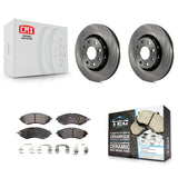 Kit de Rotor de frein avant et de plaquettes en céramique, pour Chevrolet Aveo Spark Aveo5 EV Pontiac G3 