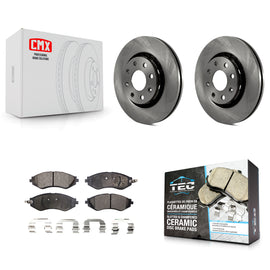 Front Brake Rotor & Ceramic Pad Kit For Chevrolet Aveo Spark Aveo5 EV Pontiac G3