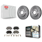 Kit de rotors de frein à disque avant et plaquettes en céramique pour Chevrolet Malibu Pontiac G6 