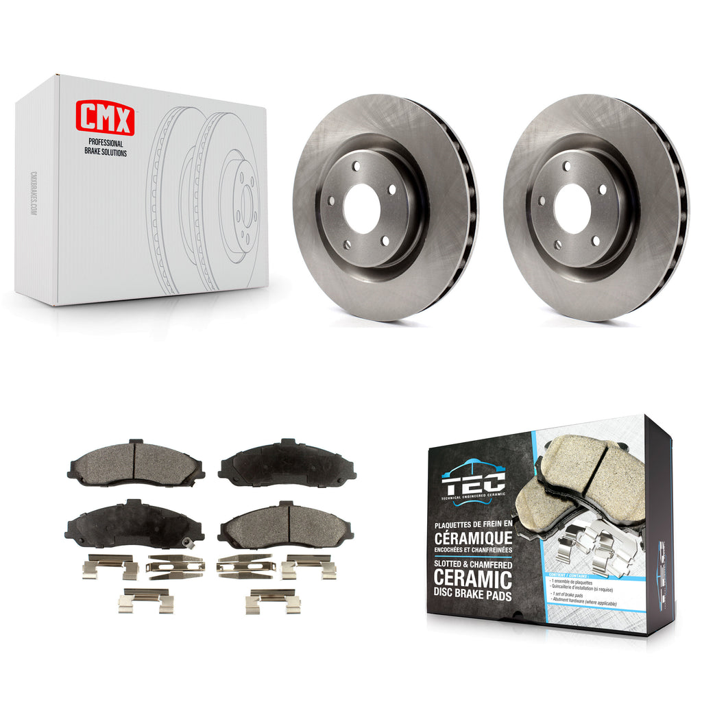 Kit de disques de frein à disque avant et plaquettes en céramique, pour Chevrolet Corvette Cadillac XLR 