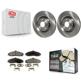 Front Disc Brake Rotors And Ceramic Pads Kit For Chevrolet Corvette Cadillac XLR