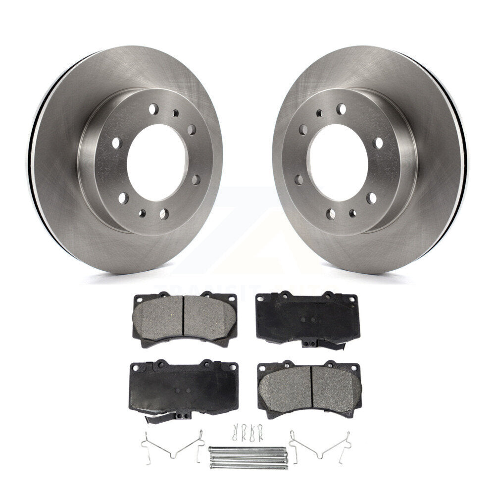 Front Disc Brake Rotors And Ceramic Pads Kit For Hummer H3 H3T