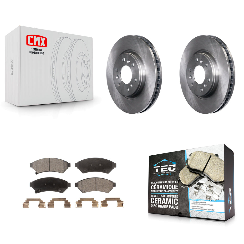 Front Brake Rotor & Ceramic Pad Kit For Chevrolet Uplander Buick Terraza Pontiac