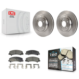 Front Brake Rotors & Ceramic Pad Kit For Chevrolet Buick Lucerne Impala Cadillac