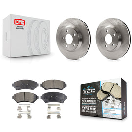 Front Brake Rotors & Ceramic Pad Kit For Chevrolet Impala Buick LeSabre Cadillac