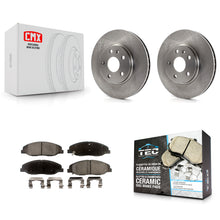 Load image into Gallery viewer, Front Disc Brake Rotors And Ceramic Pads Kit For Cadillac CTS
