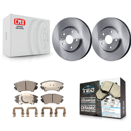 [Front] 2010-2015 Chevrolet Camaro LT LS Premium OE Brake Rotors & Ceramic Pads Kit For Max Braking