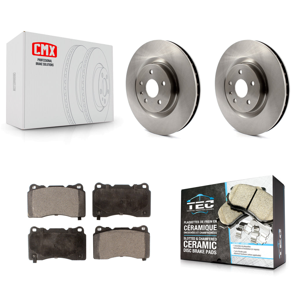 Front Disc Brake Rotors And Ceramic Pads Kit For Buick Regal Pontiac G8