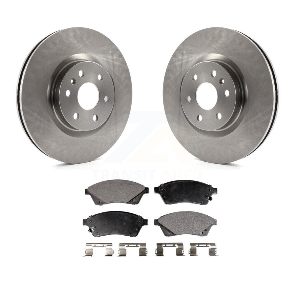 Front Disc Brake Rotors And Ceramic Pads Kit For Cadillac SRX Saab 9-4X