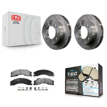 Charger l'image dans la galerie, Front Brake Rotor And Ceramic Pad Kit For Chevrolet Silverado 2500 HD GMC Sierra