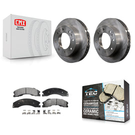 Front Brake Rotor And Ceramic Pad Kit For Chevrolet Silverado 2500 HD GMC Sierra