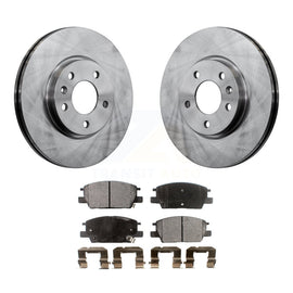 Front Brake Rotor Ceramic Pad Kit For Chevrolet Equinox Malibu GMC Terrain Buick