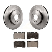 Load image into Gallery viewer, Front Disc Brake Rotors And Ceramic Pads Kit For Cadillac ATS