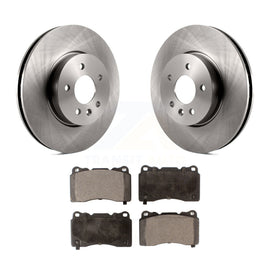 Front Disc Brake Rotors And Ceramic Pads Kit For Cadillac ATS