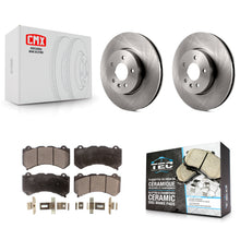 Load image into Gallery viewer, Front Disc Brake Rotors And Ceramic Pads Kit For Cadillac ATS V