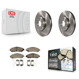 Front Brake Rotor Ceramic Pad Kit For Chevrolet Traverse GMC Acadia Buick Blazer