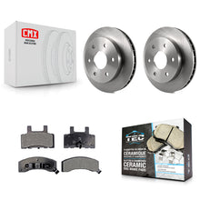 Charger l'image dans la galerie, Front Brake Rotor &amp; Ceramic Pad Kit For Chevrolet Tahoe GMC Yukon K2500 Suburban
