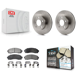 Front Disc Brake Rotors And Ceramic Pads Kit For Ford Ranger Mazda B4000 4WD