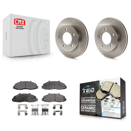 Front Disc Brake Rotors And Ceramic Pads Kit For Ford F-150 Heritage 4WD