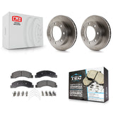 Front Brake Rotors Ceramic Pad Kit For Ford F-250 Super Duty F-350 Excursion 4WD