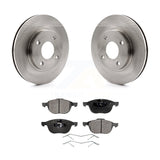 [Front] 2004 Ford Focus From 04 05 Premium OE Brake Rotors & Ceramic Pads Kit For Max Braking