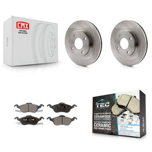Charger l'image dans la galerie, Front Disc Brake Rotors And Ceramic Pads Kit For Ford Focus