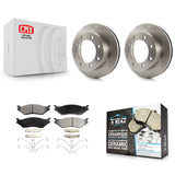 Front Disc Brake Rotors And Ceramic Pads Kit For Ford F-550 Super Duty F-450