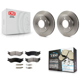 Front Disc Brake Rotor Ceramic Pad Kit For Ford Expedition Lincoln Navigator 4WD