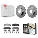 Front Disc Brake Rotor And Ceramic Pad Kit For Ford Explorer Mercury Mountaineer