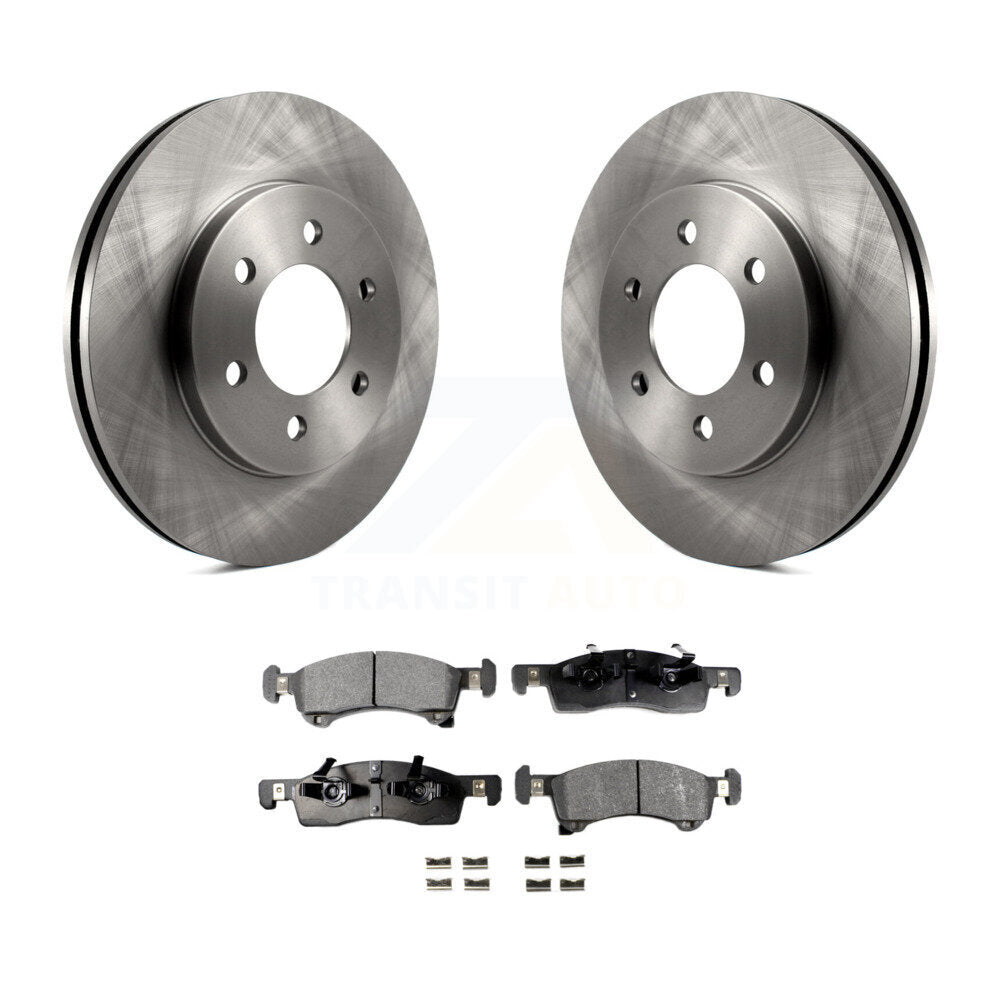 Front Disc Brake Rotor And Ceramic Pad Kit For Ford Expedition Lincoln Navigator