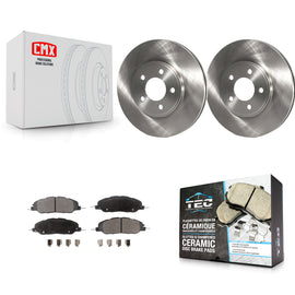 [Front] 2009 Ford Mustang Bullitt Premium OE Brake Rotors & Ceramic Pads Kit For Max Braking