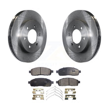 Charger l&#39;image dans la galerie, Front Disc Brake Rotors And Ceramic Pads Kit For Ford F-150 Lincoln Mark LT 4WD