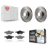 Front Brake Rotors Ceramic Pad Kit For Ford Escape Mercury Mariner Mazda Tribute