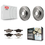 Front Disc Brake Rotors And Ceramic Pads Kit For Ford Escape Mercury Mariner