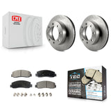 Front Disc Brake Rotors And Ceramic Pads Kit For Ford F-250 Super Duty F-350